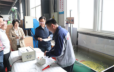 CQC領(lǐng)導(dǎo)來(lái)河北戈斯頓工廠實(shí)際檢驗(yàn)驗(yàn)收